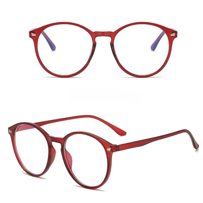 Lunettes photochromiques anti-rayons bleus pour ordinateur, monture ronde vintage, pour homme et femme, verres de jeu, anti-fatigue oculaire, bloquant la lumière