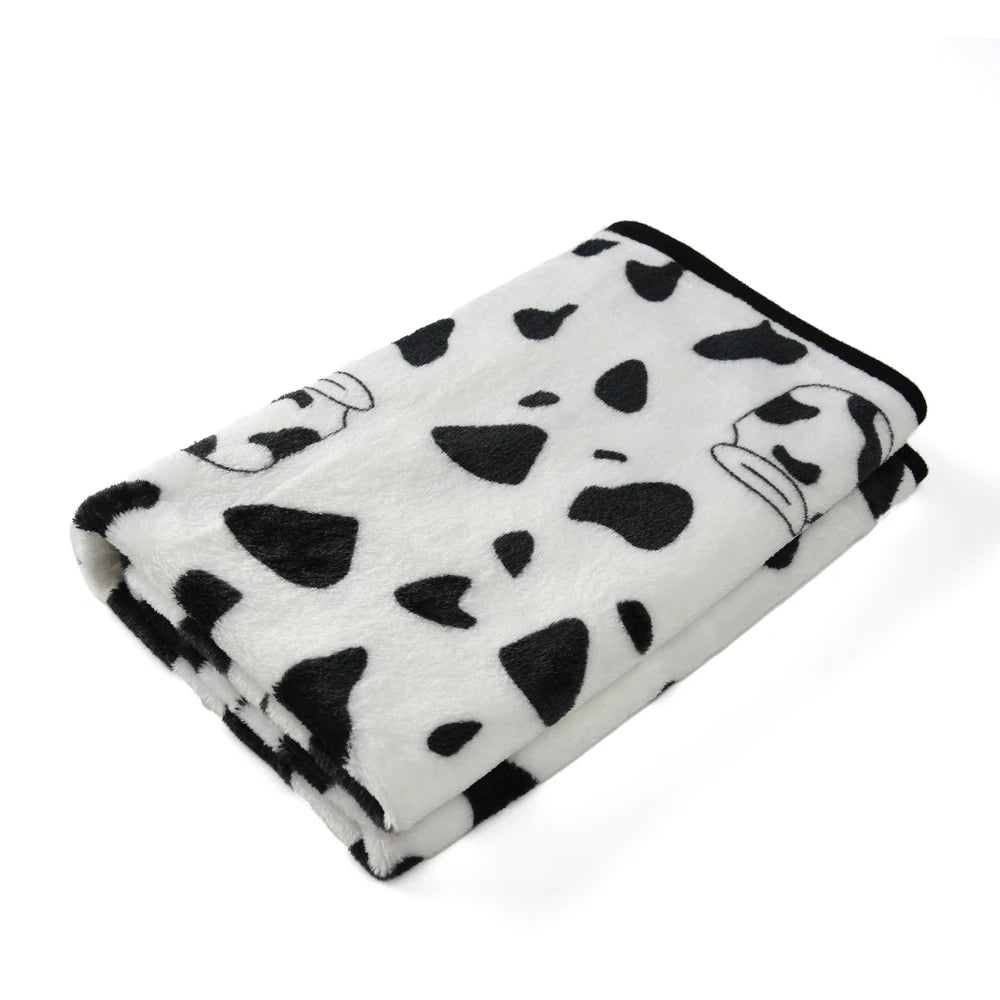 Print Pet Dog Blanket for Small Medium Big Dogs Cats Autumn Winter Cozy Soft Fleece Puppy Bed Mat Bulldog Pug Chihuahua Supplies