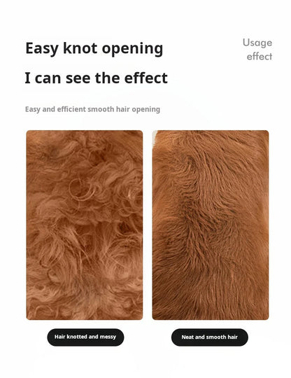 Professional Pet Comb Self Cleaning Smooth Brush for Dogs And Cats Easy to Handle Grooming Tool for Removing Floating Undercoat