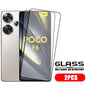 4pcs For Poco F6 Glass Poco F6 Tempered Glass Full Cover Glue Protective Film 9H HD Screen Protector Xiaomi Poco F6 PocoF6 F 6