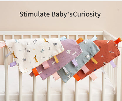 INSULAR Baby Comfort Towel Cotton Comforter Blanket Soft Newborn Sleeping Dolls Kids Fashion Sleep Toy Soothe Appease Bibs