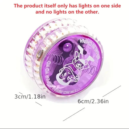 Yo-yo lumineux pour enfants, jouet créatif à paillettes, Yo-yo pour garçon, puzzle yo-yo éblouissant, balle yo-yo phosphorescente
