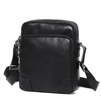 Sac à bandoulière en cuir véritable naturel pour homme, sacoche à rabat en cuir souple, petit sac à bandoulière pour homme, sacoche en cuir de vachette première couche