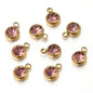 Lot de 20 breloques en acier inoxydable avec strass transparents et cristaux transparents pour la fabrication de bijoux, colliers, bracelets et autres accessoires.
