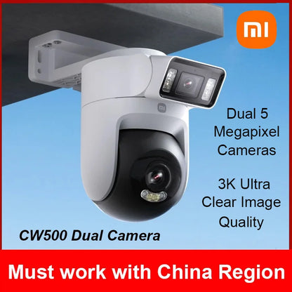NEW Xiaomi Outdoor CW500 Dual Camera Version IP66 Security Protection CCTV AI Detection Full-Color Night Vision Smart Home