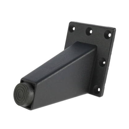 Lot de 4 pieds de meuble réglables en métal, noirs, en alliage d'aluminium épais, pour canapé, lit, meuble TV
