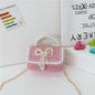 2024 Korean Style Pearl Kid's Handbag Lace Bow Princess Shoulder Messenger Bag Sequin Zero Wallet Pocket Pack