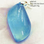 Natural Blue Aquamarine Pendant Clear Water Drop Women Men Brazil Aquamarine Crystal Necklace Jewelry AAAAA