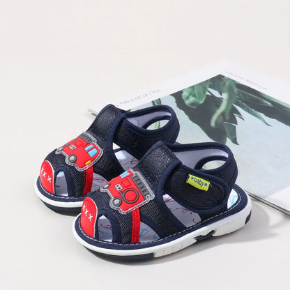 Chaussures d'été grinçantes pour bébés filles et garçons, chaussures de marche d'intérieur et d'extérieur de haute qualité avec TPR, tendance 2025