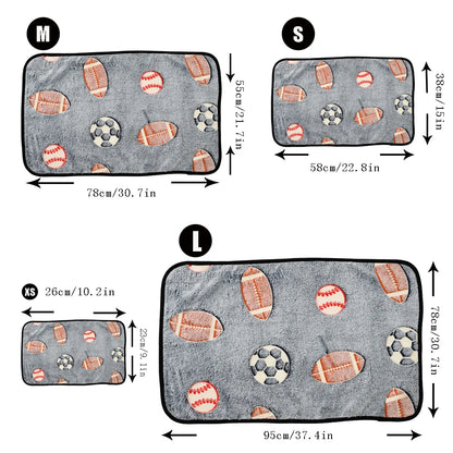 Print Pet Dog Blanket for Small Medium Big Dogs Cats Autumn Winter Cozy Soft Fleece Puppy Bed Mat Bulldog Pug Chihuahua Supplies