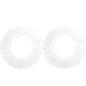 2pcs Rhinestone Plastic Full Circle Stretch Diamond Flexible Comb Teeth Headband Hair Band Clip Face Wash Fixed Hair Accessories
