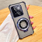 Magnetic Plating Phone Case for Xiaomi Redmi Note 11 13 14 Pro Plus 12C 13C 14C Poco X3 X5 Transparent Stand Cover