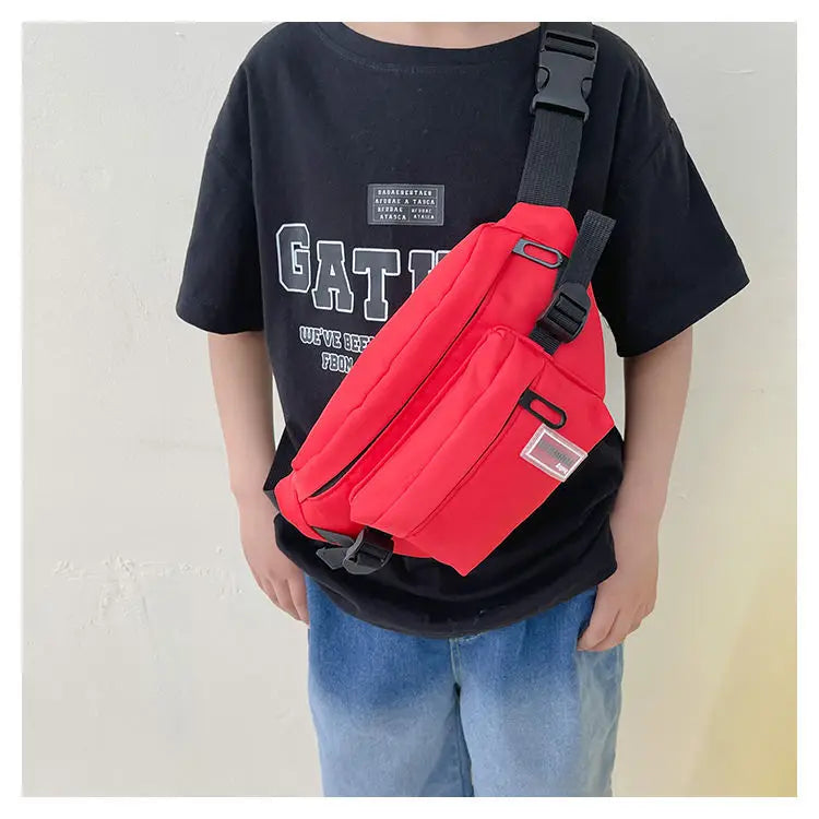 Casual Design Children's Chest Bag Handsome Boys Small Shoulder Messenger Bags Baby Kids Purse Handbags Cool Girls Fanny Pack