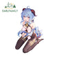 EARLFAMILY 13cm x 11.7cm NSFW Cat Ears Loli Car Sticker Anime Waifu Soprts Clothes Windows Decal Creative Vinyl Motorcycle Decor
