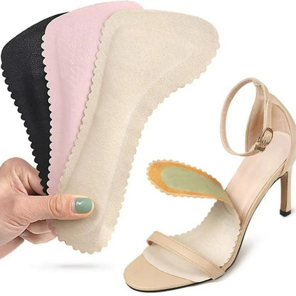 Sandales Semelles auto-adhésives Talons hauts Coussinets antidérapants pour chaussures Semelles intérieures en cuir absorbant la transpiration Coussin absorbant les chocs