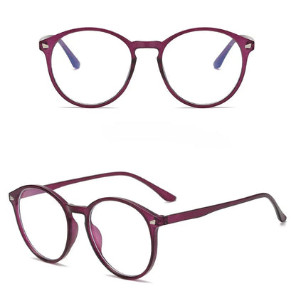 Lunettes photochromiques anti-rayons bleus pour ordinateur, monture ronde vintage, pour homme et femme, verres de jeu, anti-fatigue oculaire, bloquant la lumière