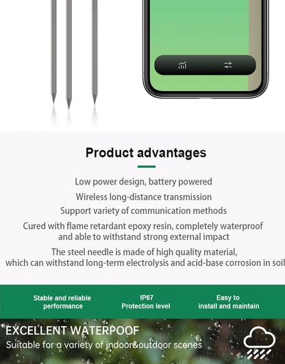 Moniteur de plantes ZIGBEE, compteur de température du sol extérieur, testeur d'humidité, capteur d'automatisation de jardin, détecteur TUYA d'irrigation