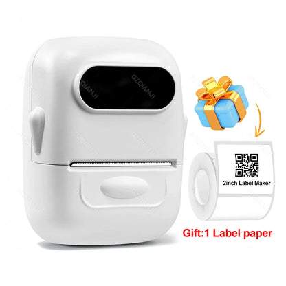Marklife P50 Bluetooth Thermal Label Printer Barcode Sticker Paper Printer Self-adhesive Label Maker Labeling Portable Machine