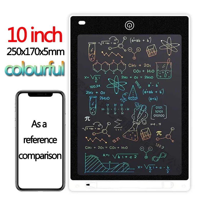 Tablette d'écriture LCD 10/12 pouces, planche à dessin pour enfants, graffiti, bloc-notes, jouets, écriture manuscrite, tableau noir, planche à dessin magique, jouet pour enfants, cadeau