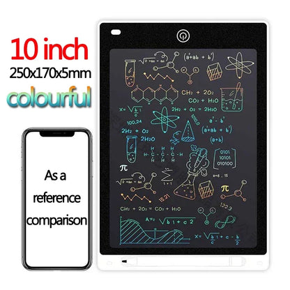Tablette d'écriture LCD 10/12 pouces, planche à dessin pour enfants, graffiti, bloc-notes, jouets, écriture manuscrite, tableau noir, planche à dessin magique, jouet pour enfants, cadeau