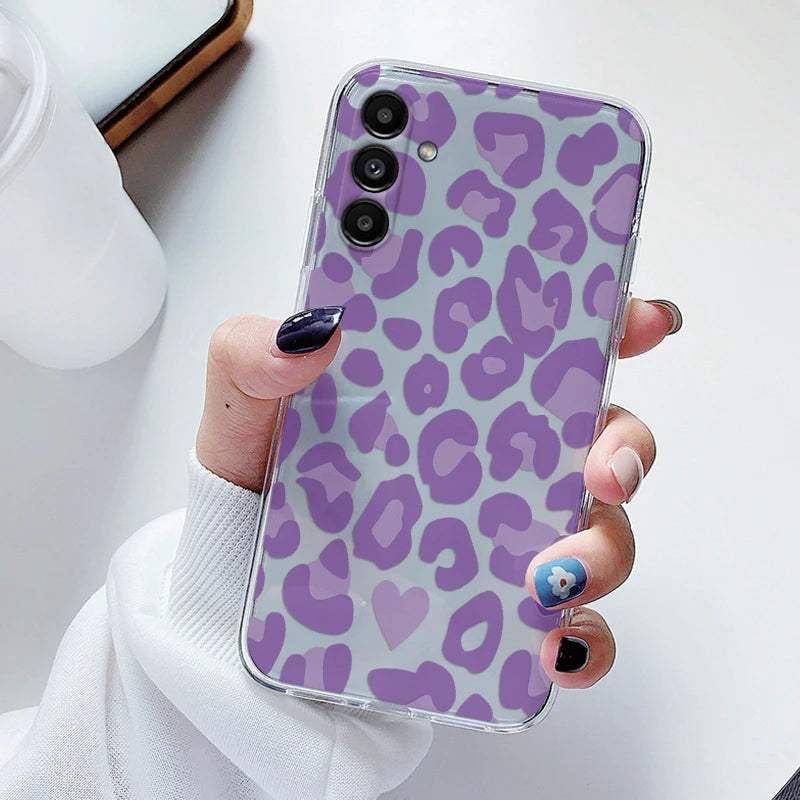 For Samsung Galaxy S23 FE Case Flowers Soft Silicone Back Case for Samsung S 23 FE Phone Cover S 23FE Coque Funda Transparent