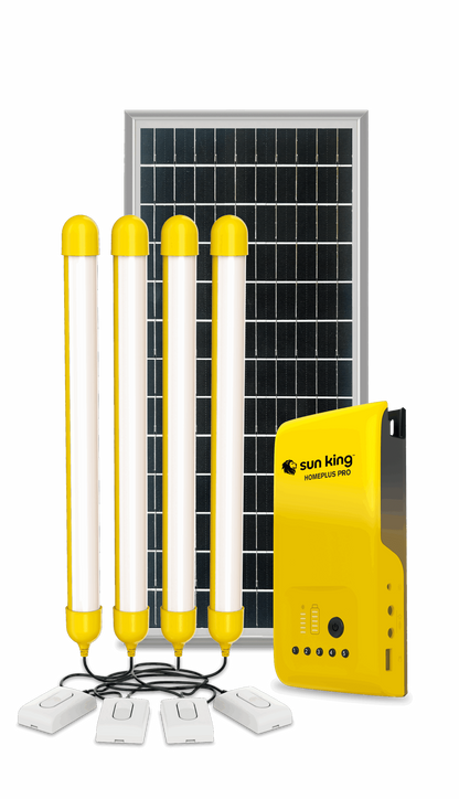 HomePlus Pro, Sunking Solar Home System, Comprehensive lighting and smartphone charging