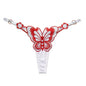 Butterfly Embroidery Thongs G Strings Sexy Underwear Women's Thong Transparent Mesh Panties Adjustable Low Waist Briefs Lingerie