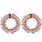 2pcs Rhinestone Plastic Full Circle Stretch Diamond Flexible Comb Teeth Headband Hair Band Clip Face Wash Fixed Hair Accessories
