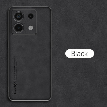 Camera Protect Sheepskin Leather Case For Xiaomi Redmi Note 13 Pro 5G Note13 Pro+ Plus 13Pro 4G Soft Bumper Phone Cover Fundas