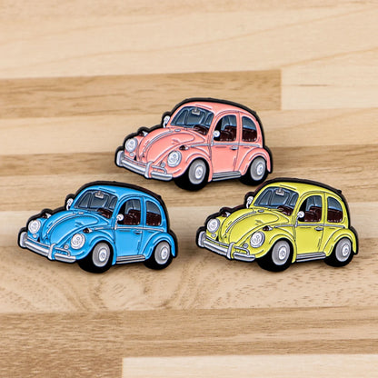 Broche en émail pour homme, motif voiture rétro coloré, pour vêtements, épingles à revers pour sacs à dos, badges, bijoux tendance