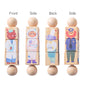 1pc Baby Wooden Rattle Toys Rotating Animal Matching Newborn Soothing Toy 0 12 Months Rotating Puzzle Montessori Toys for Babys