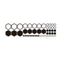52pcs Honeycomb Auto Vinyl Decals Large and Small Combination Hexagonal Stickers DIY Car Body Cool Styling Open Style Decoration