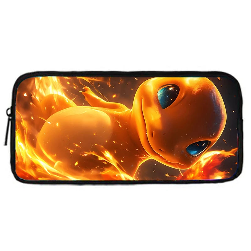 Child School Cute Anime Charizards Backpack with Lunch Bags ,Pencil Bags ,School Bags for Boys Girls Best Gift