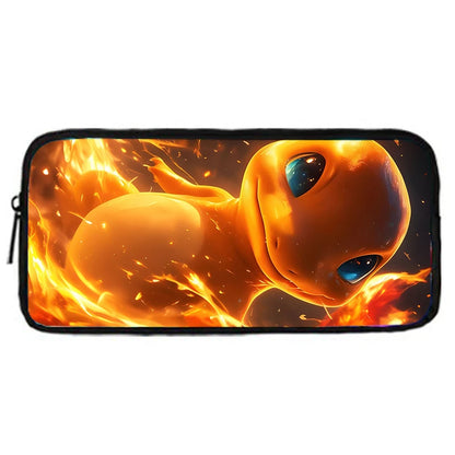 Child School Cute Anime Charizards Backpack with Lunch Bags ,Pencil Bags ,School Bags for Boys Girls Best Gift