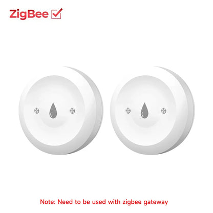 Détecteur de fuite d'eau TUYA Zigbee, capteur d'inondation d'eau, application Smart Life, surveillance à distance, alarme d'inondation, protection de sécurité contre les débordements