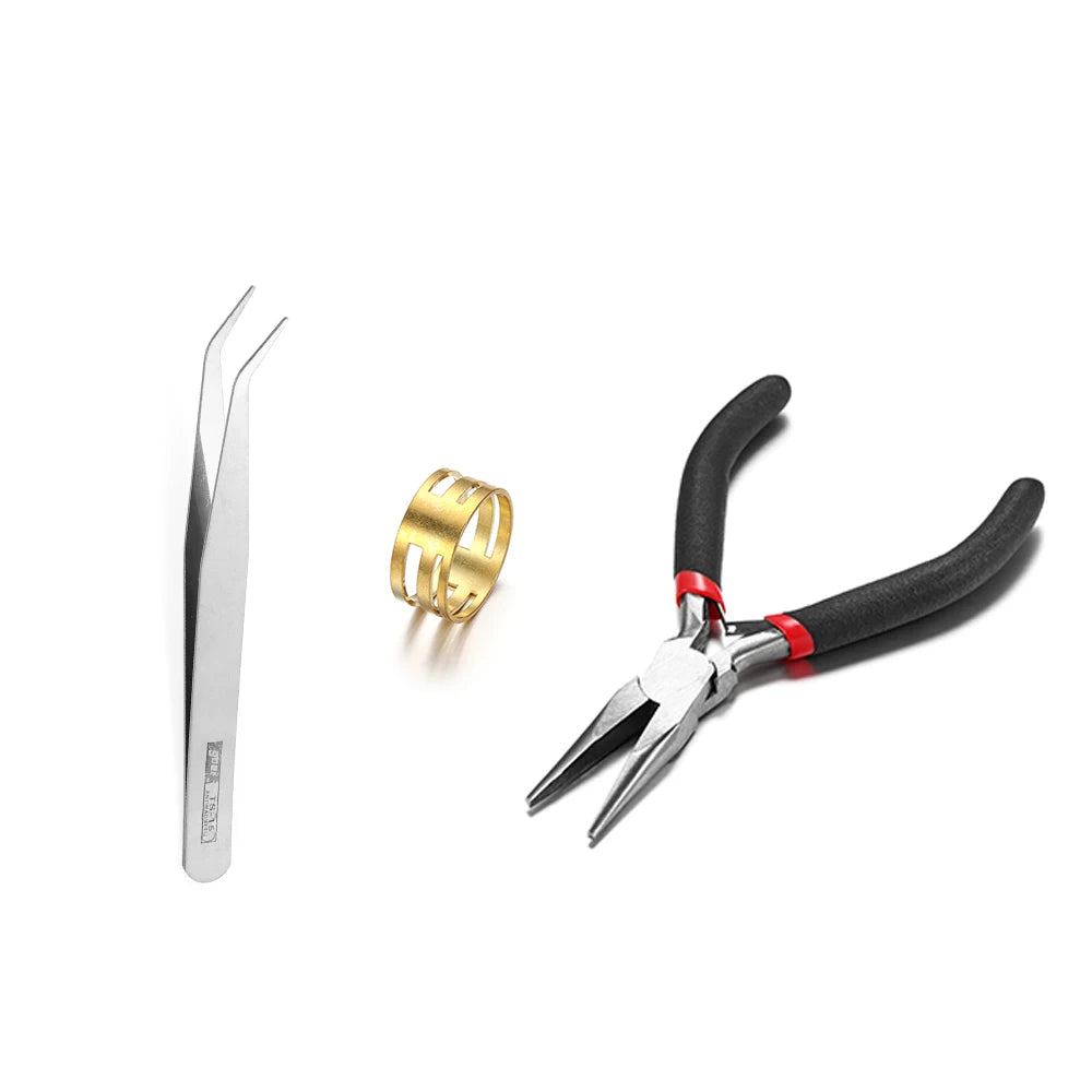 Lot de 1 370 anneaux ouverts en métal mixte, connecteurs pour fabrication de bijoux, colliers, bracelets, fournitures