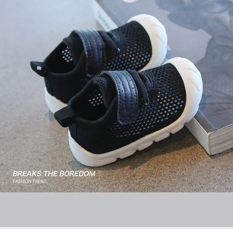 Summer Toddler Baby Shoes Boys Girls First Walkers Mesh Shoes Breathable Non-slip Soft Bottom Infant Baby Boy Girl Kids Shoes