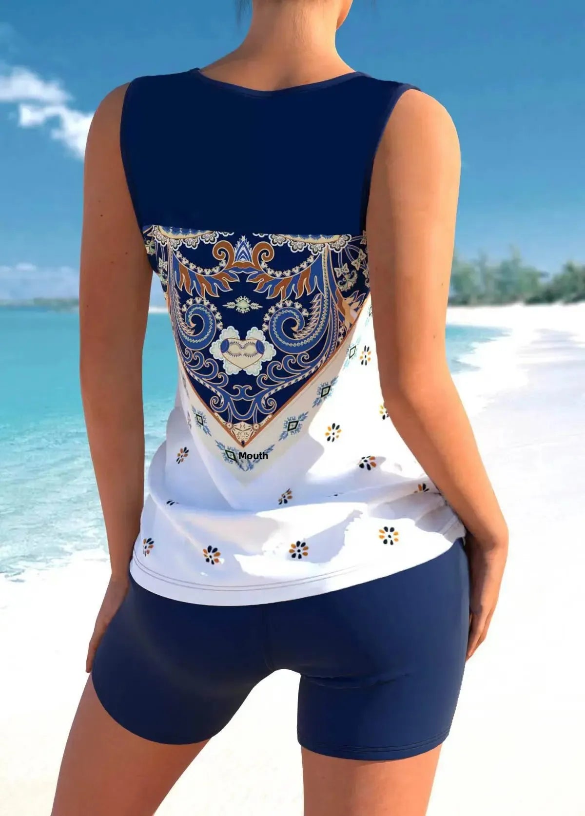 2025 Women's Bikini Set Casual Thermal Beach Swimwear Vest Shorts Ensemble Summer Vacation Hot Sale from Mainland China