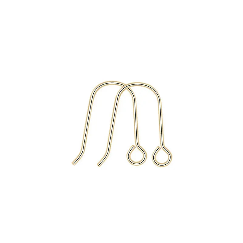 Crochets de boucles d'oreilles en laiton imitation rhodium couleur or 18 carats pour femmes, accessoires de bijoux à faire soi-même, vente en gros