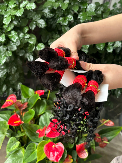 V Beauty Bulk Human Hair No Weft Boho Braids For Women Braiding Human Hair Deep Wave Hair Extensions Remy Hair 16-28 Inch 100g