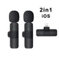 Portable Wireless Lavalier Microphone for Live Streaming/YouTube/TikTok/Facebook Live Noise Reduction Mic For iPhone/Android