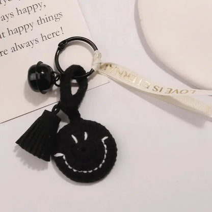 Porte-clés émoticône souriant, porte-clés émoticône, pendentifs pour hommes et femmes, porte-clés, breloques pour sac à main, bijoux DIY