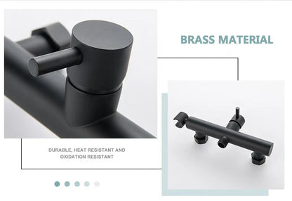 VGX Brass Bidet Faucet Set Handheld Ducha Higienica Hot Cold Toilet Crane Women Washer Bathroom Shattaf Sprayer Hygienic Shower