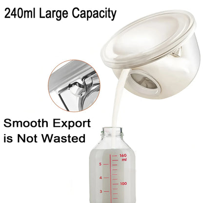Wearable Breast Pump Hands Free Electric Portable Wearable Breast Pumps Slient BPA-free Breastfeeding Milk Collector