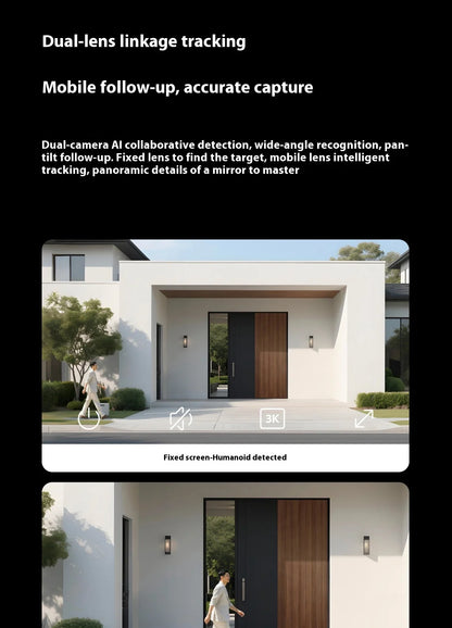 Xiaomi Outdoor Camera 4 Dual Version MJSXJ10HL IP66 Security Protection CCTV AI Detection Full-Color Night Vision Smart Home