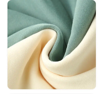 Autumn Sweatshirt Fashion Matcha Green 420g Heavy Round Neck Sweater Men's Solid Color Top Streetwear Women