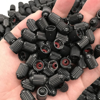 Car Tire Valve Stem Caps Plastic Tyre Valve Dust Caps Universal Wheel Stem Covers for Auto Bicycle Bike Motorcycle Car Accessory