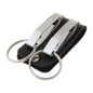 Stainless Steel Keyring Security Clip On Heavy Duty Belt for Key Clip Belt Keychain 2 Detachable Keyrings Belt for Key Holder