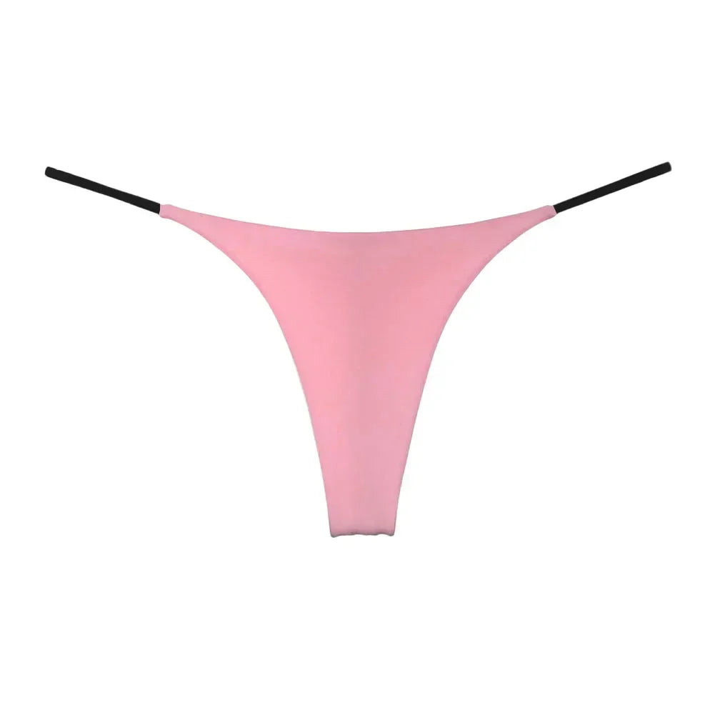 Women's Panties Sexy T-back G-strings Thongs Low Rise Lingerie Underwear Comfortable High Cut Ladies Briefs Tanga