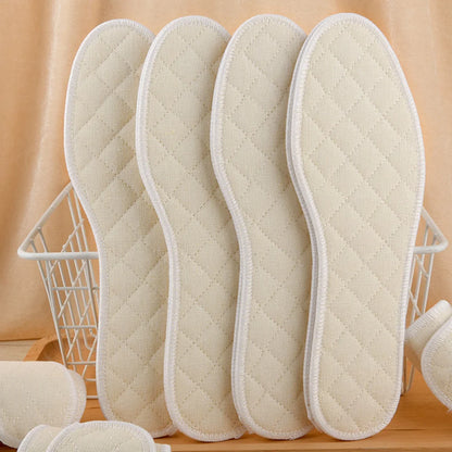 Semelles intérieures déodorantes en armoise pour hommes et femmes, coussinets de sport doux et respirants, absorbant la transpiration, coussinets de chaussures de course